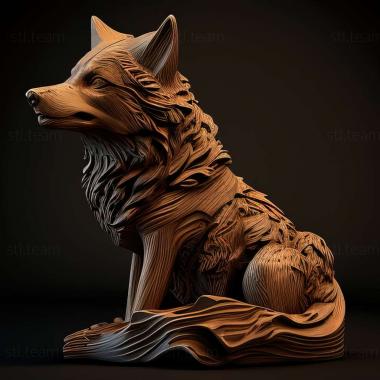 3D model wolf (STL)